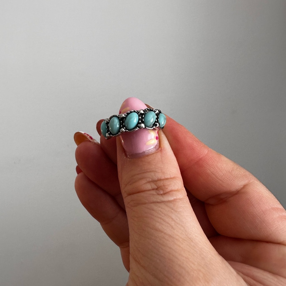 Turquoise Silver Women's Ring